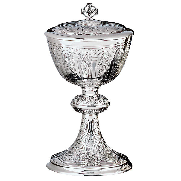 Apostles & Evangelists Motif Hand-Engraved Ciborium