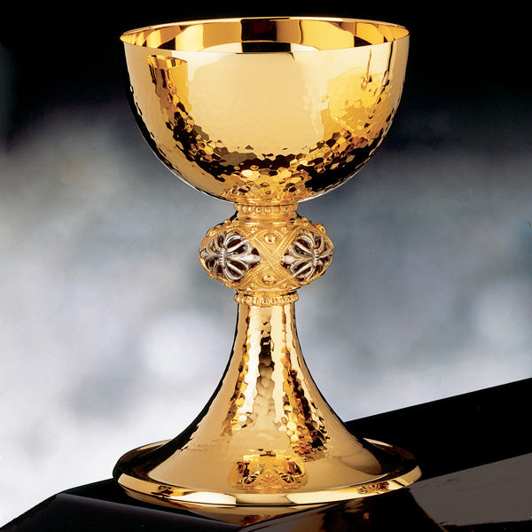 Two-Tone Hammered Chalice Only