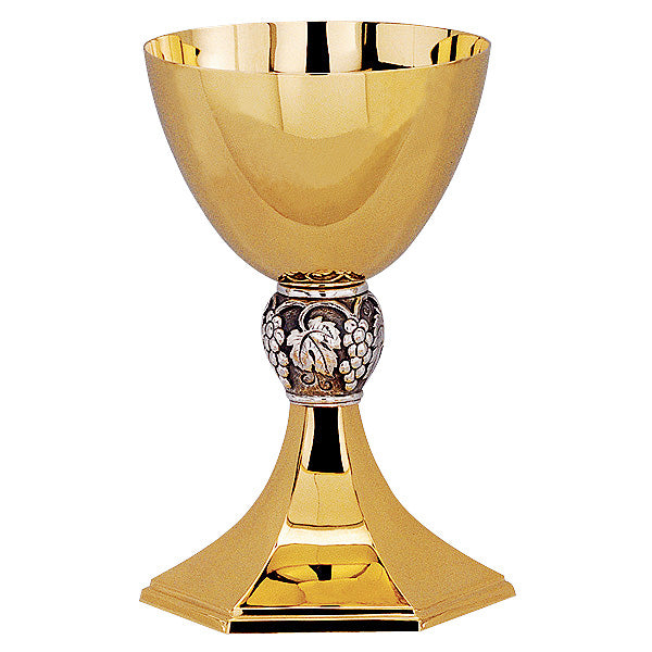Grape Motif Chalice & Dish Paten