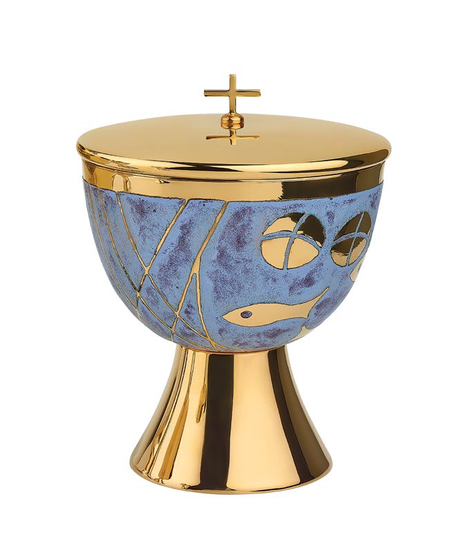 Cloisonné Fire Enameled Ciborium