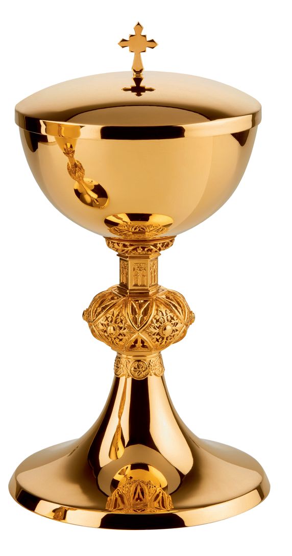 Gothic Vine and Grapes Motif Ciborium