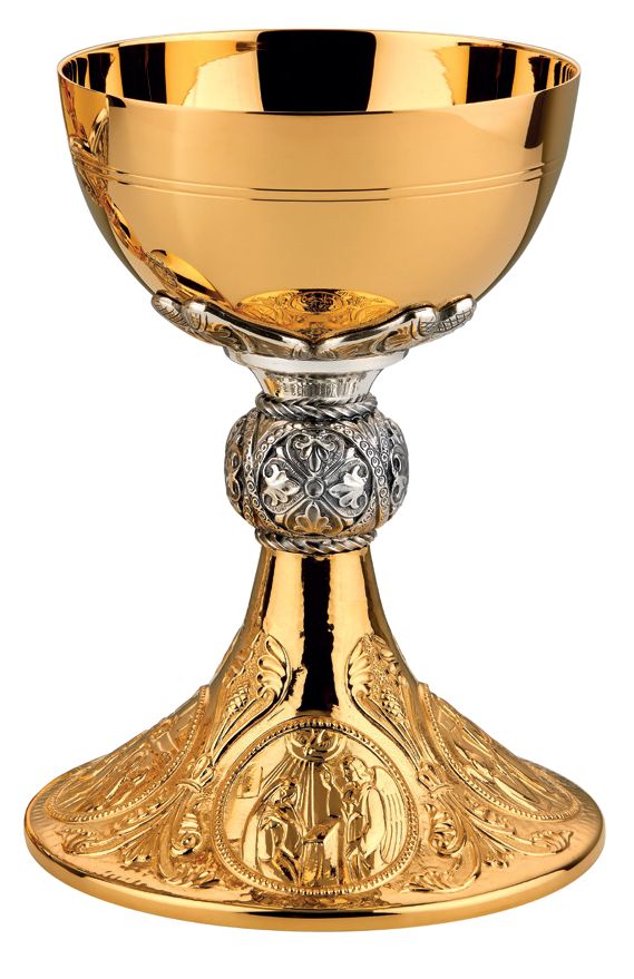 Annunciation, Last Supper, Crucifixion & Resurrection Motif Chalice Only