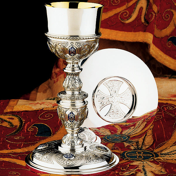 "The Plateresque" Chalice & 6-1/4" Scale Paten w/Ring