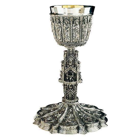 "The Gothic" Chalice & 6-1/2" Scale Paten with Ring