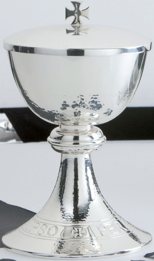 Roman Hammered Motif Ciborium