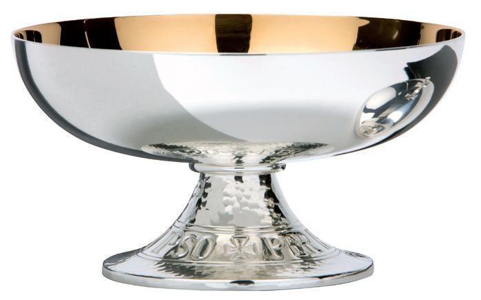 Roman Hammered Motif Open Ciborium