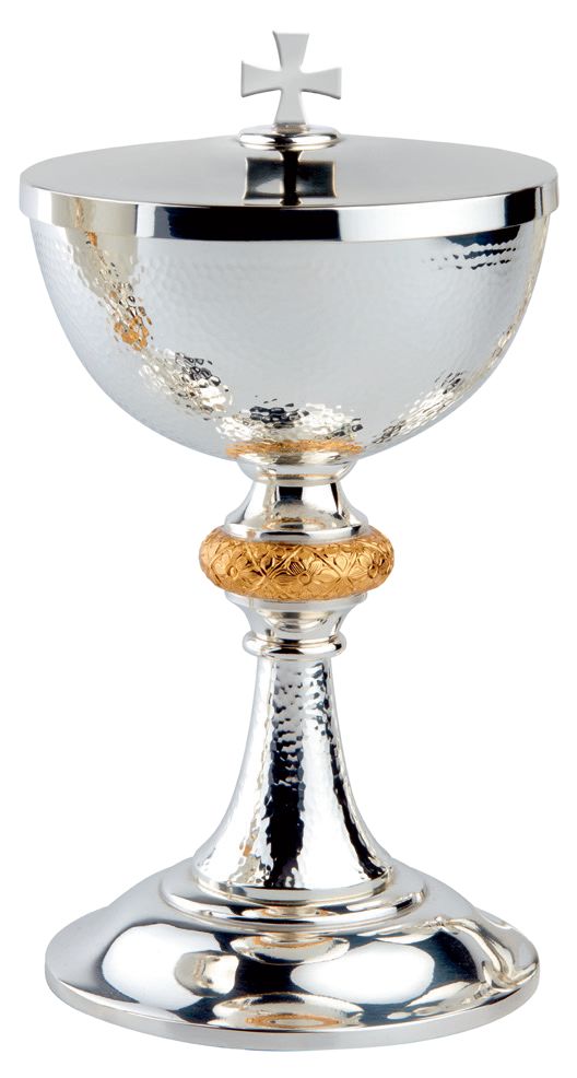 Hammered with Decorated Node Ciborium Only