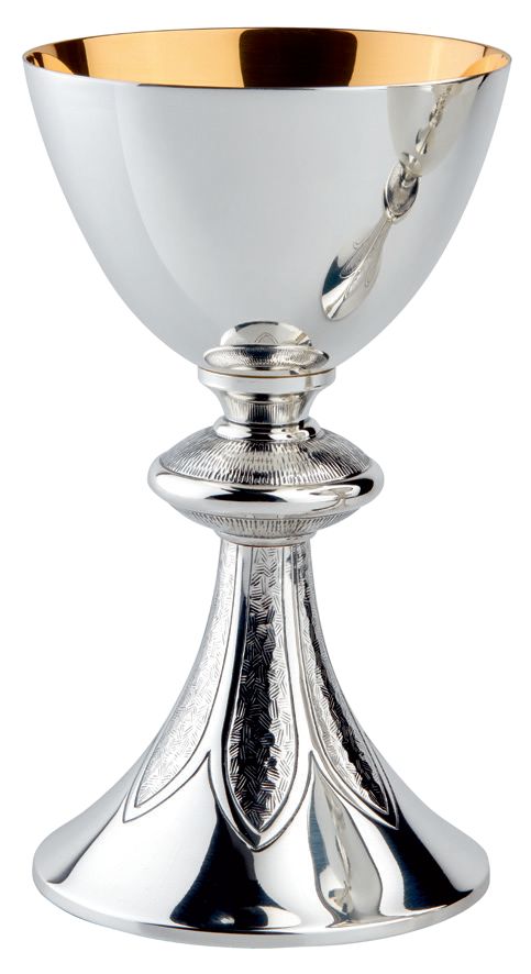 Calice à base ciselée uniquement (H 20 cm)