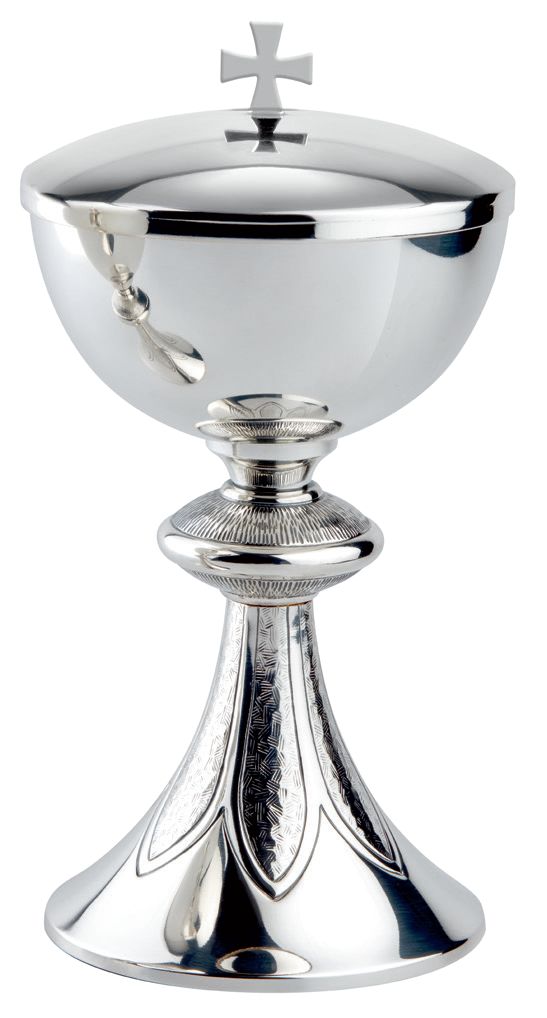 Chiseled Base Ciborium (9" Ht)