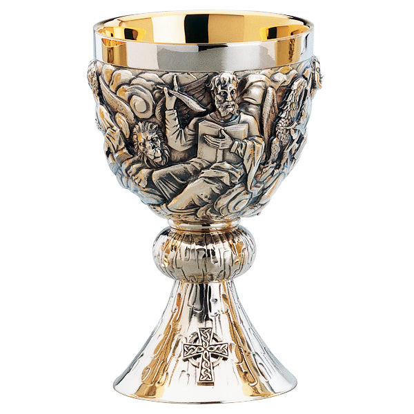 Evangelists Motif Chalice & 6-1/4" Bowl Paten