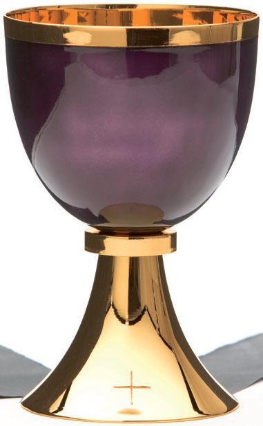 Enameled Chalice & 6" Bowl Paten