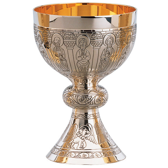 "The Apostles" Chalice and 6-1/2" Bowl Paten