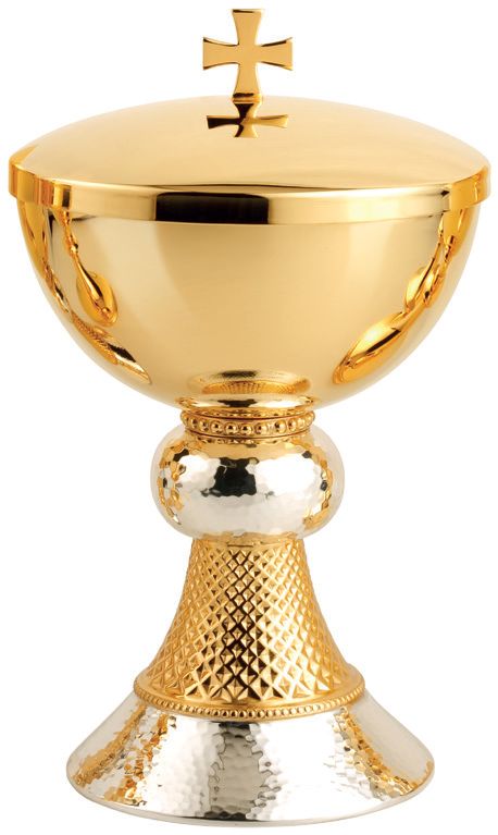Two-Tone Hammered Ciborium