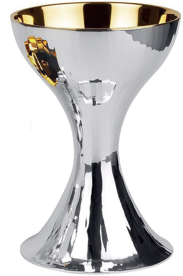 Calice ciselé à la main uniquement (17,8 cm H, 12,1 cm diam.)