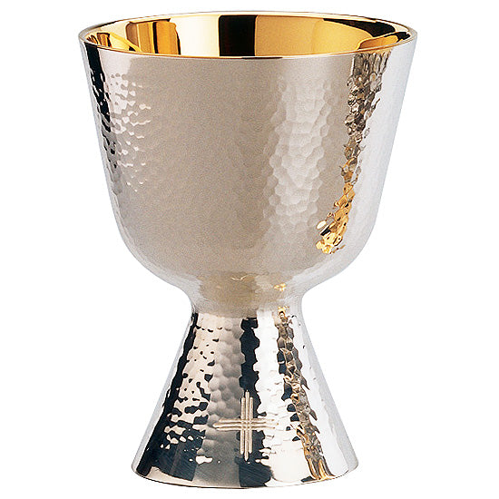 Lightly Hand Hammered Chalice & Bowl Paten