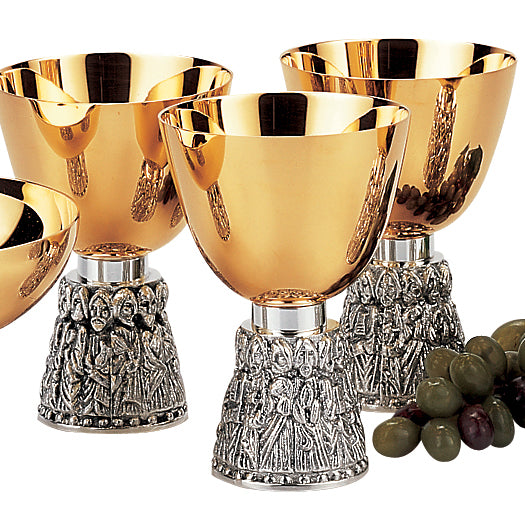 Apostles Motif Two-Tone Serving Chalice