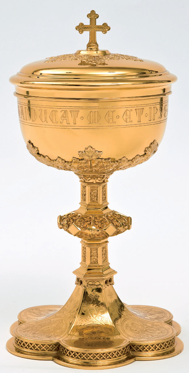 Passion of Christ Medallions Gothic Ciborium