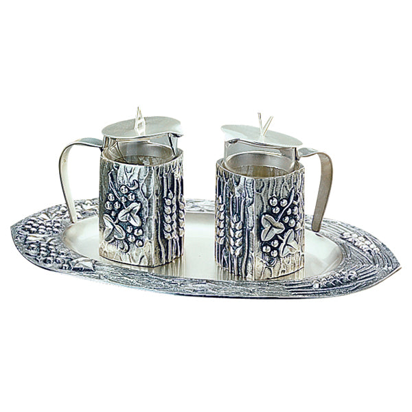 "Grapes and Wheat" Cruet Set