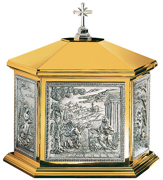Hexagonal Annunciation Scene Tabernacle