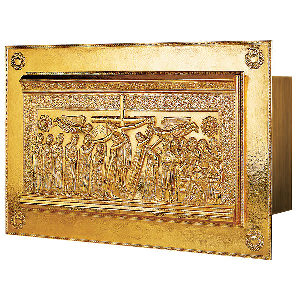 Crucifixion Scene Ambry Holy Oil Container