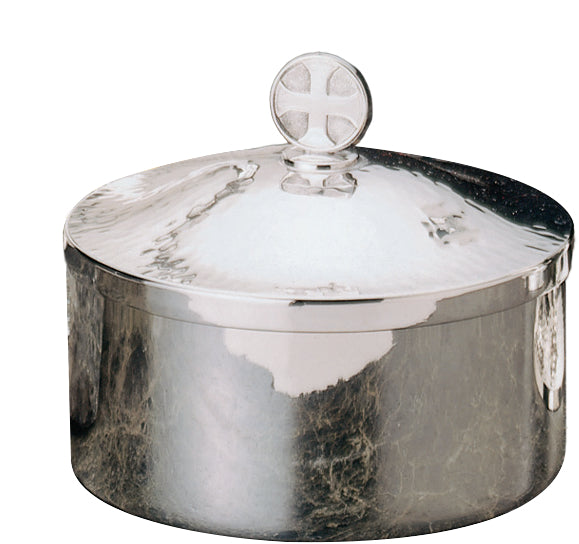 Hand Hammered Silver Plated Host Box