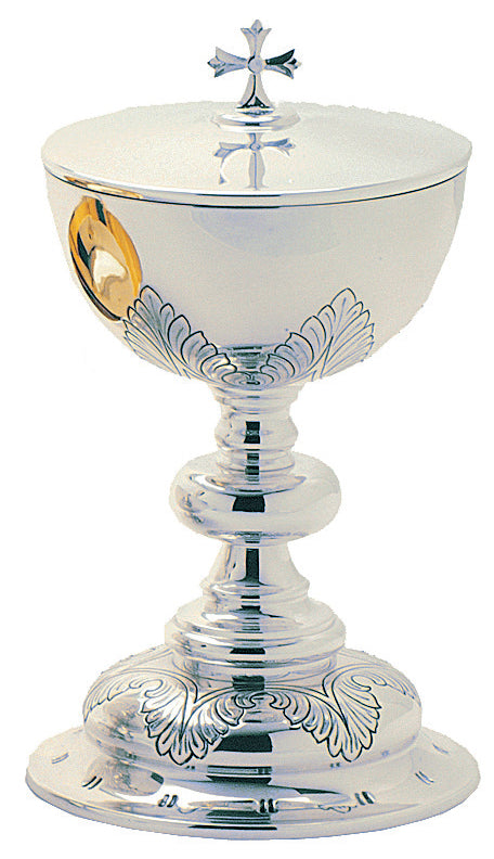 Chiseled Ornamentation Ciborium - Silver Plated