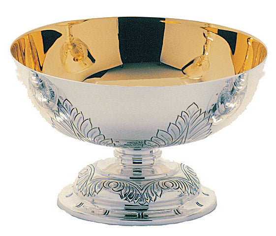 Chiseled Ornamentation Open Ciborium - Silver Plated