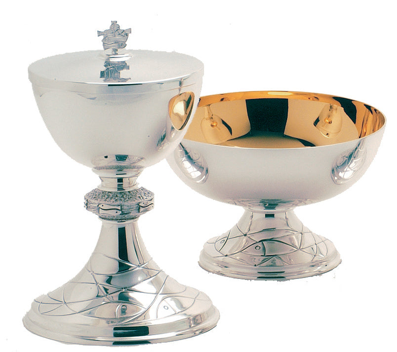 Fish Motif Open Ciborium