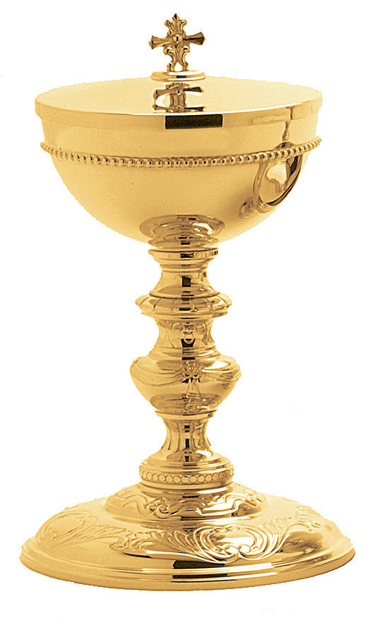 Chiseled Ornamentation Ciborium - Gold Plated