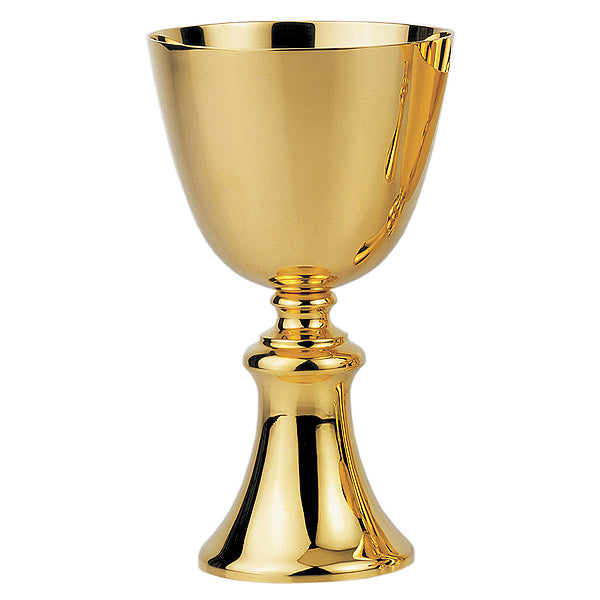 Calice en laiton plaqué or uniquement (7-1/8" H)