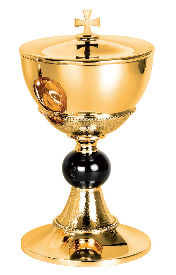 Hammered Black Node Ciborium Only