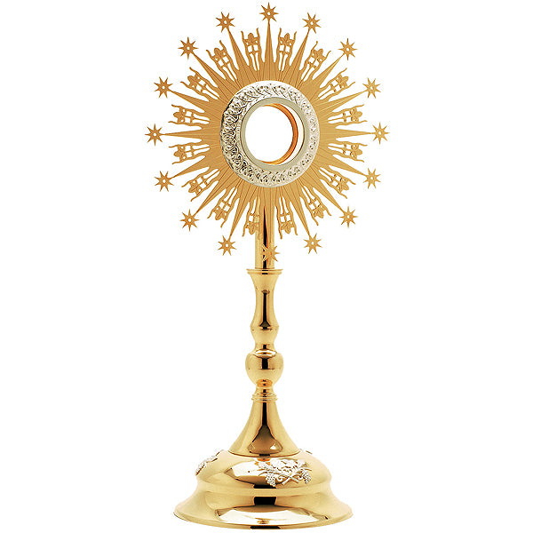 Star & Ray Motif Monstrance for Large Host