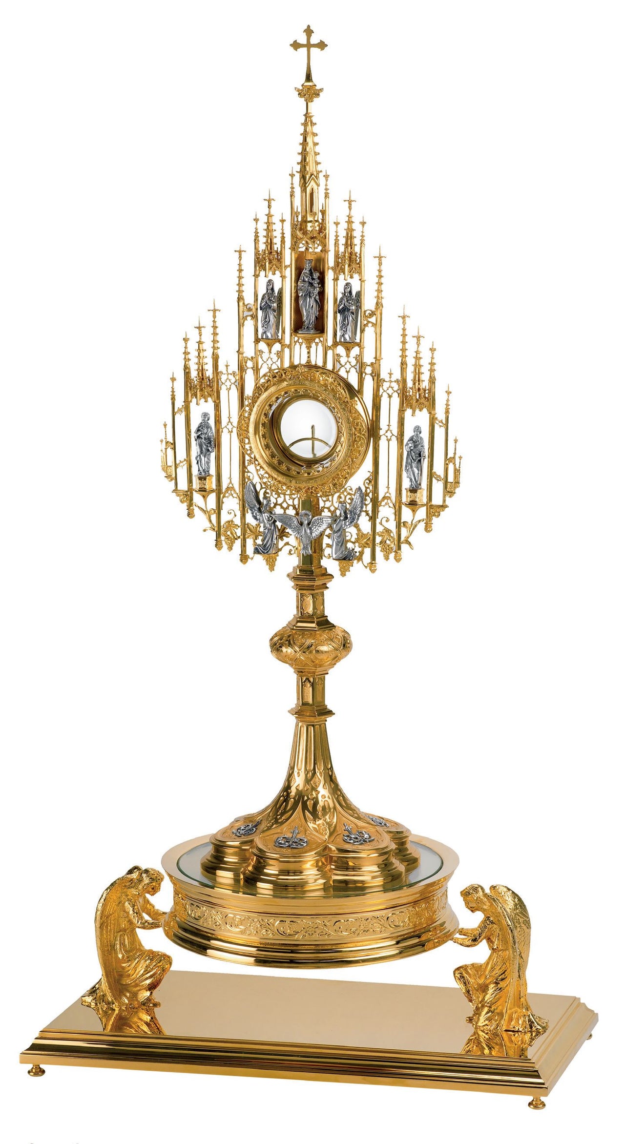 Gothic Monstrance with Detailed Figures