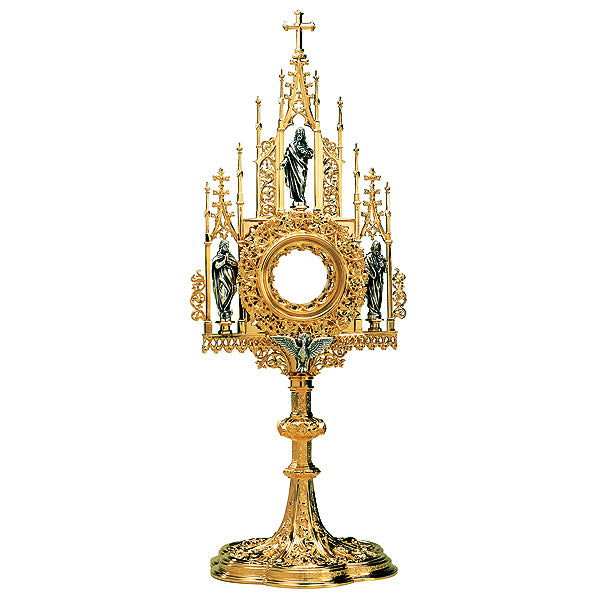 Three Virtues Motif Monstrance Only