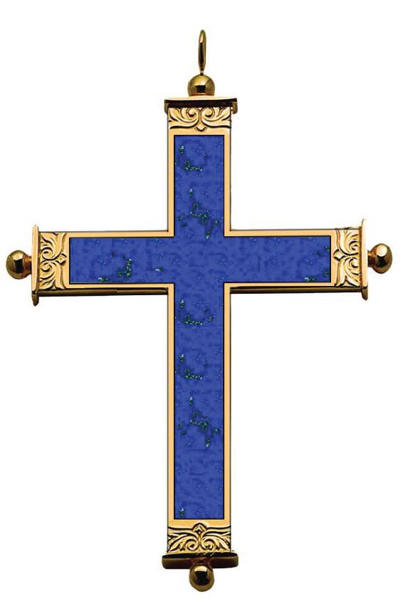 Croix pectorale d'évêque - Différents modèles de pierres