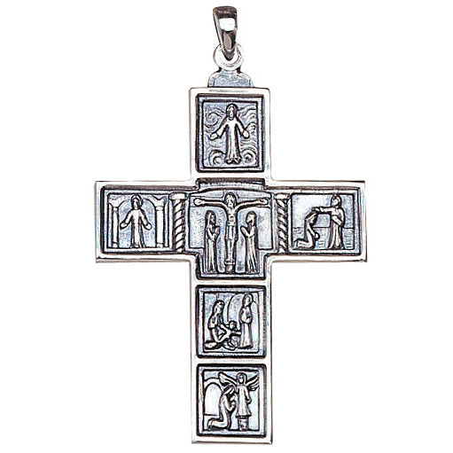 Life of Christ Bishop's Pectoral Cross - Sterling Silver