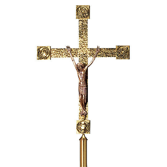 Standing Floor Processional Crucifix