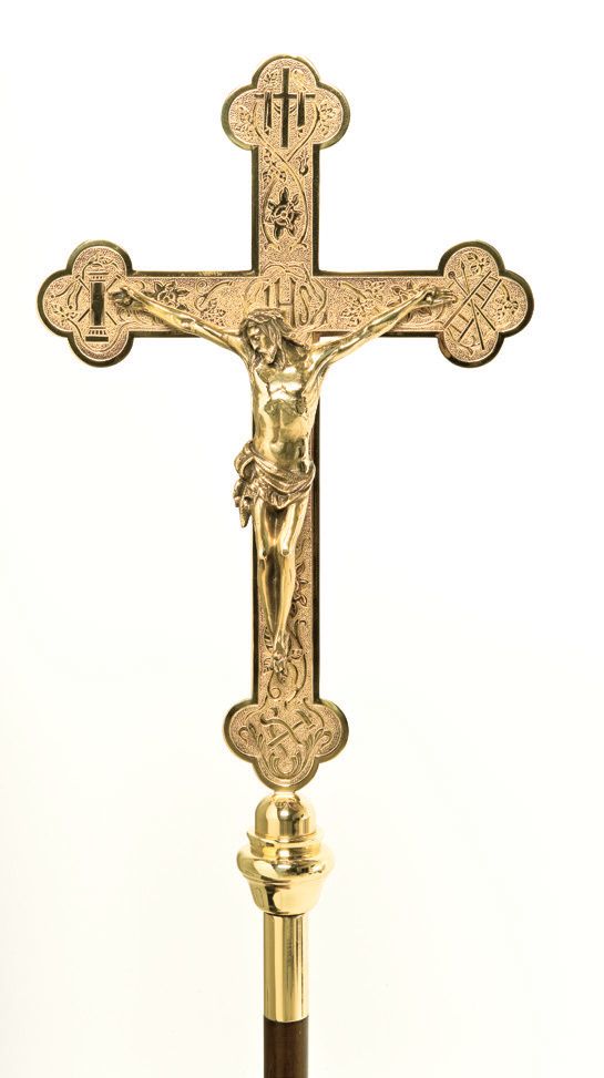 Standing Floor Processional Cross/Crucifix