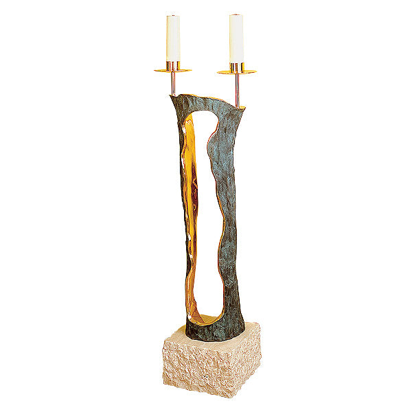 Chandelier d'autel sur pied