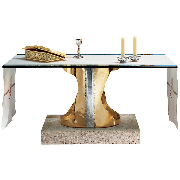 Bronze, Aluminum & Marble Altar of Sacrifice