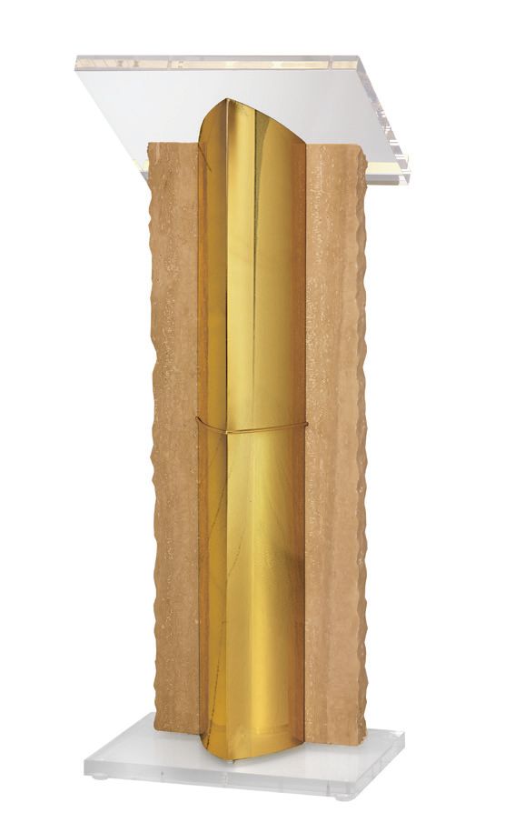 Marble & Brass Finish Lectern