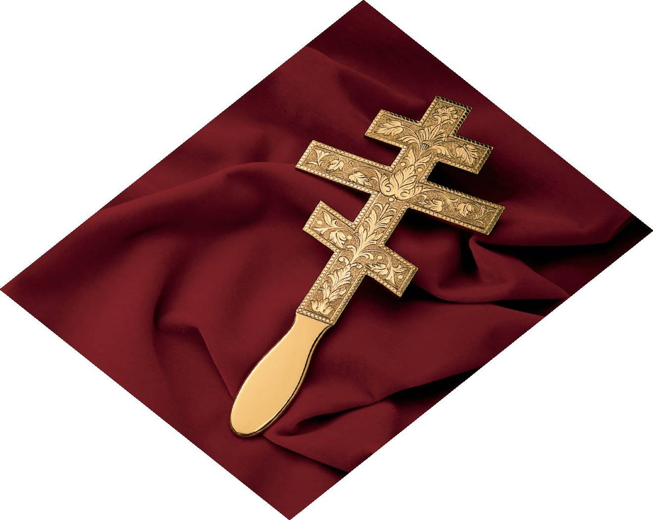 Byzantine Cross | 11-1/2" x 5" | Eastern Rite | Hand Engraved