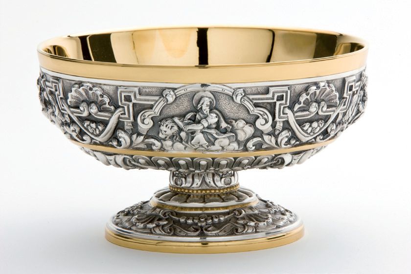 Baroque Two-Tone Open Ciborium
