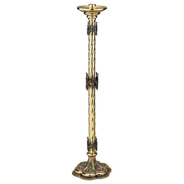 Chandelier/candélabre d'autel gothique sur pied
