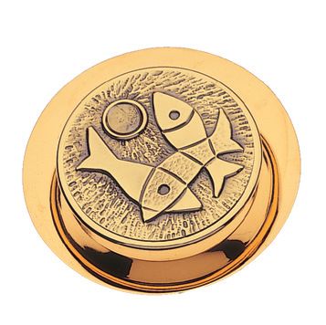 Fish Motif Pyx - 20 Host