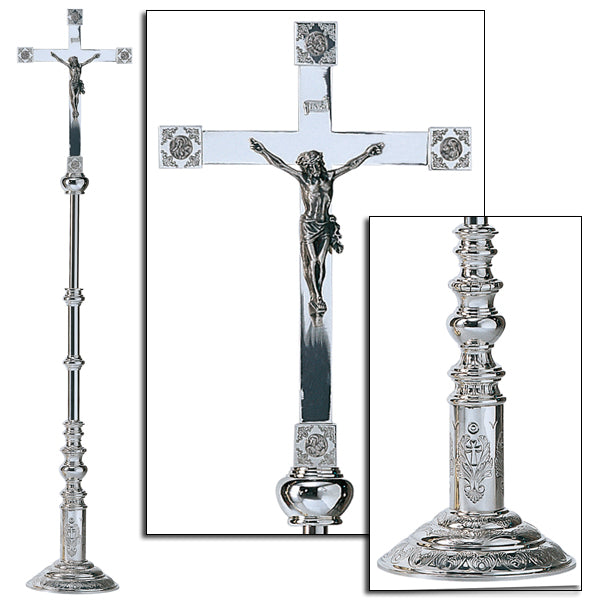Standing Floor Processional Cross/Crucifix