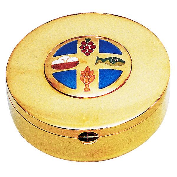 Eucharist Motif Pyx - 100 Host