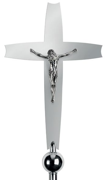 Standing Floor Processional Cross/Crucifix Without Base