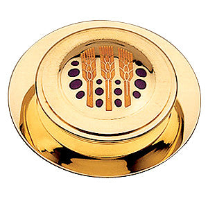 Wheat & Grapes Motif Pyx - 20 Host