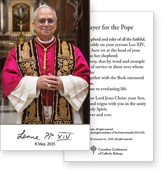 Prayer Card - Pope Leo XIV
